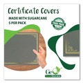 Frames | Geographics 49114 9.75 in. x 12.5 in. Certificate/Document Cover - Gray With Gold Foil (5/Pack) image number 2