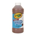 Acrylic & Tempera Paint | Crayola 54-2016-007 16 oz Washable Paint - Brown image number 0