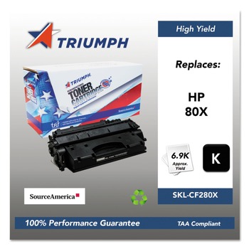 Triumph SKL-CF280X Remanufactured CF280X (80X) 6,900 Page-Yield High-Yield Toner - Black