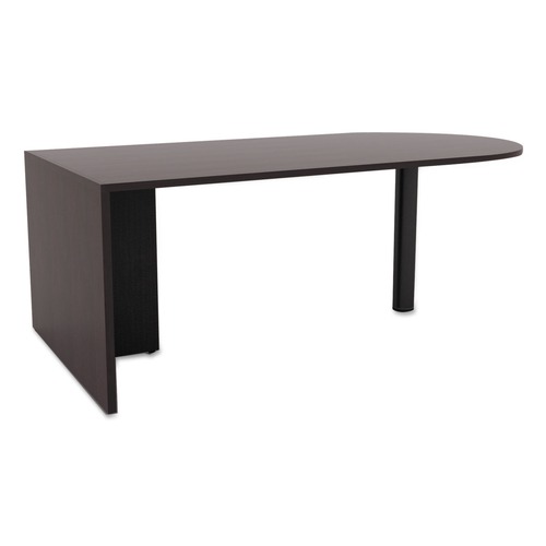 Office Desks & Workstations | Alera ALEVA277236ES Valencia Series 71 in. x 35.5 in. x 29.63 in. D-Top Desk - Espresso image number 0