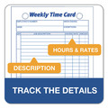 Recordkeeping & Forms | TOPS 3016 4.25 x 6.75 One Side Weekly Employee Time Cards (100/Pack) image number 3