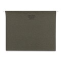 Just Launched | Universal UNV14115EE 1/5 Tab 11 Point Stock Hanging File Folders - Letter Size, Green (25/Box) image number 1