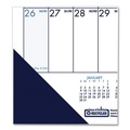 Bulletin Boards | House of Doolittle 136 22 in. x 17 in. 14-Month Dec 2025 to Jan 2027 Three Month Desk Pad - White/Blue/Teal Sheets/Blue Binding/Corners image number 1