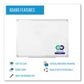 White Boards | MasterVision MA2100790 96 in. x 48 in. Earth Silver Easy Clean Dry Erase Boards - White/Silver image number 7