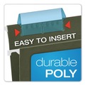File Folders | Pendaflex 42 BLU 2 in. Wide 1/5-Cut Transparent Colored Tabs for Hanging File Folders - Blue (25/Pack) image number 3