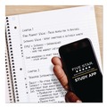 Notebooks & Pads | Five Star 72057 11 x 8.5 Sheets (100) Wirebound 1-Subject Medium/College Rule Notebook - Black Cover image number 3