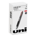 Pens | uni-ball 33952 Signo 207 0.7 mm Retractable Gel Pen - Red Ink/Smoke/Black/Red Barrel/Medium (1-Dozen) image number 0