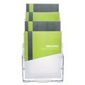 Desk Shelves | Deflecto 77441 9.38w x 7d x 13.63h 4-Compartment Magazine Size DocuHolder - Clear image number 6