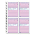 Retail Store Supplies | TOPS 4009 3.88 x 5.5 Two-Part Carbonless Telephone Message Book with Fax/Mobile Section image number 1