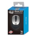 Clearance Center | Adesso A10 2.4 GHz Frequency 30 ft. Wireless Range iMouse A10 Antimicrobial Wireless Mouse - Black/Silver image number 0
