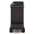 Cleaning Carts | Suncast Commercial HKC2002 24 in. x 62.13 in. x 49.75 in. 1-Shelf Plastic Partially Assembled Premium Housekeeping Cart - Black image number 7