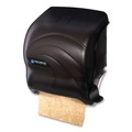 Paper Towels and Napkins | San Jamar T990TBK 12.5 in. x 8.5 in. x 12.75 in. Oceans Element Lever Roll Towel Dispenser - Black Pearl image number 1