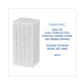 Just Launched | Boardwalk 8440BWK 4.63 in. x 10 in. Light-Duty Scouring Pad - White (20/Carton) image number 5