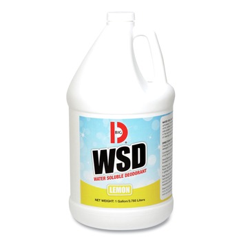 Big D Industries 161800 1 gal. Bottle Water-Soluble Deodorant - Lemon Scent (4/Carton)