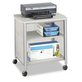 Office Desks & Workstations | Safco 1857GR 26.25 in. x 21 in. x 26.5 in. 100 lb Capacity Impromptu 3-Shelf Deskside Machine Stand - Gray image number 0