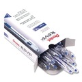 Pens | Pentel BK90-C Stick Fine 0.7 mm R.S.V.P. Ballpoint Pen - Blue Ink, Clear/Blue Barrel (1-Dozen) image number 2