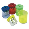 Pencil Sharpeners | TPG Creations ESN-51301 1.5 x 1.75 Eisen Two-Hole Pencil Sharpener - Randomly Assorted Barrel and Lid Colors image number 0