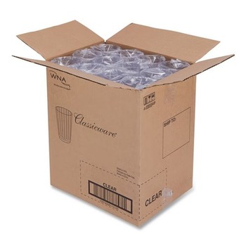 FOOD TRAYS CONTAINERS LIDS | WNA WNA CC12240 Classic Crystal 12 oz. Tall Fluted Plastic Tumblers - Clear (240/Carton)