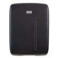 Paper Towel Holders | GEN T1500BK 11.96 in. x 5.21 in. x 16.08 in. Folded Towel Dispenser - Black image number 0