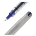 Pens | uni-ball 1734904 VISION Fine 0.7 mm Stick Needle Roller Ball Pen - Blue Ink Gray/Clear/Blue Barrel (1-Dozen) image number 4